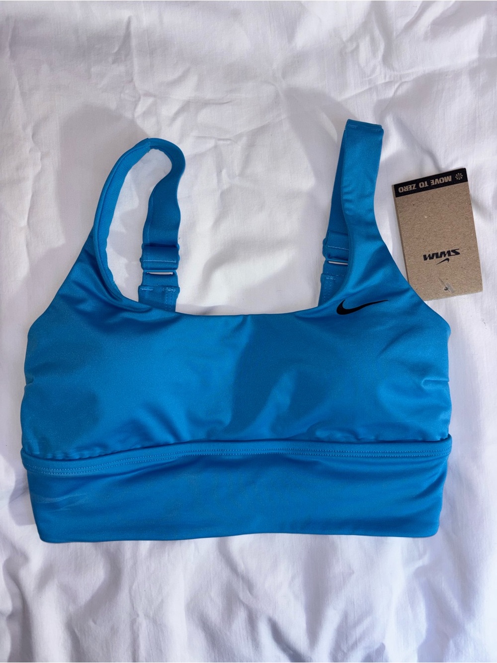 NWT Nike Women's Blue Swim Sports Bra Size S